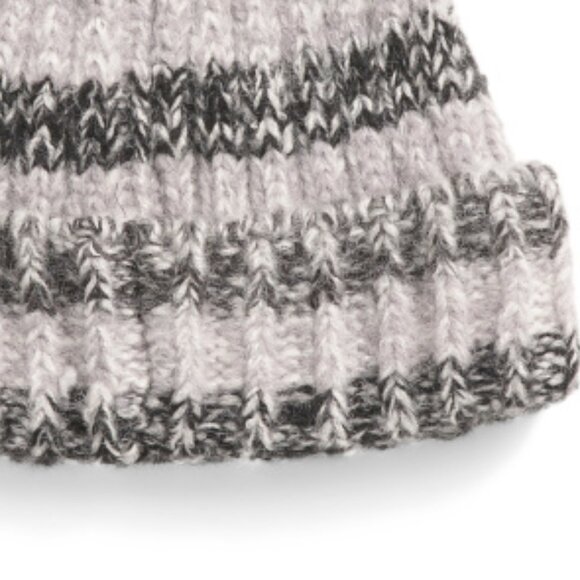 NEW HAT ATTACK Branch Beanie black stripe unisex 161tn - Picture 4 of 4